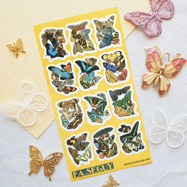 Art Nouveau Butterflies Sticker Sheet