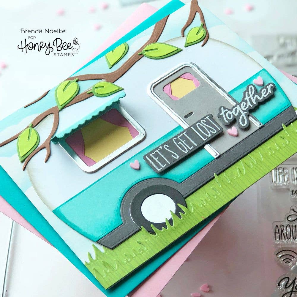 Camp Trailer Card Die Set