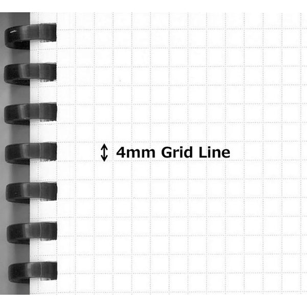 Warm Gray Sooofa Soft Ring B6 4mm Grid Notebook