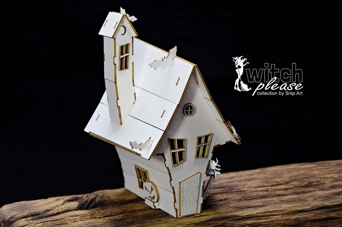 Witch Please 3D Chipboard Haunted House