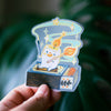 Marshmallow Candle Transparent Vinyl Sticker