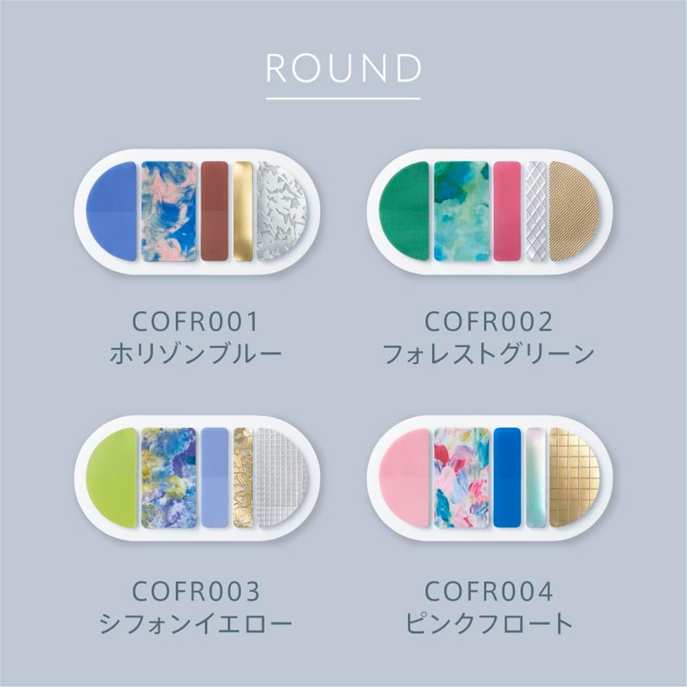 Chiffon Yellow Coffret Round Film Stickers