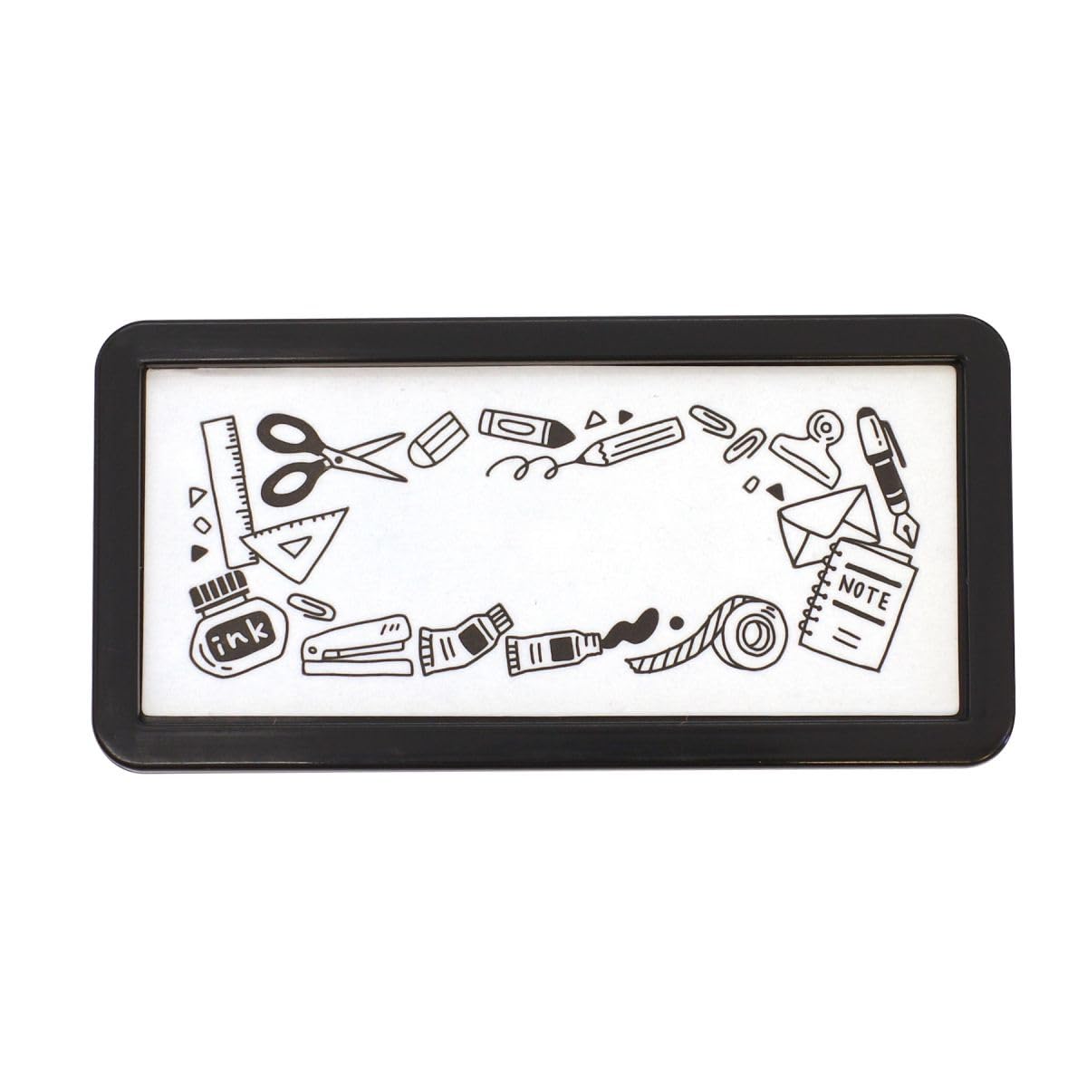 Stationery Self-Inking Half-Size Paintable Stamp