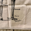French Skeleton Chart | 24x36 Screen-Printed Canvas