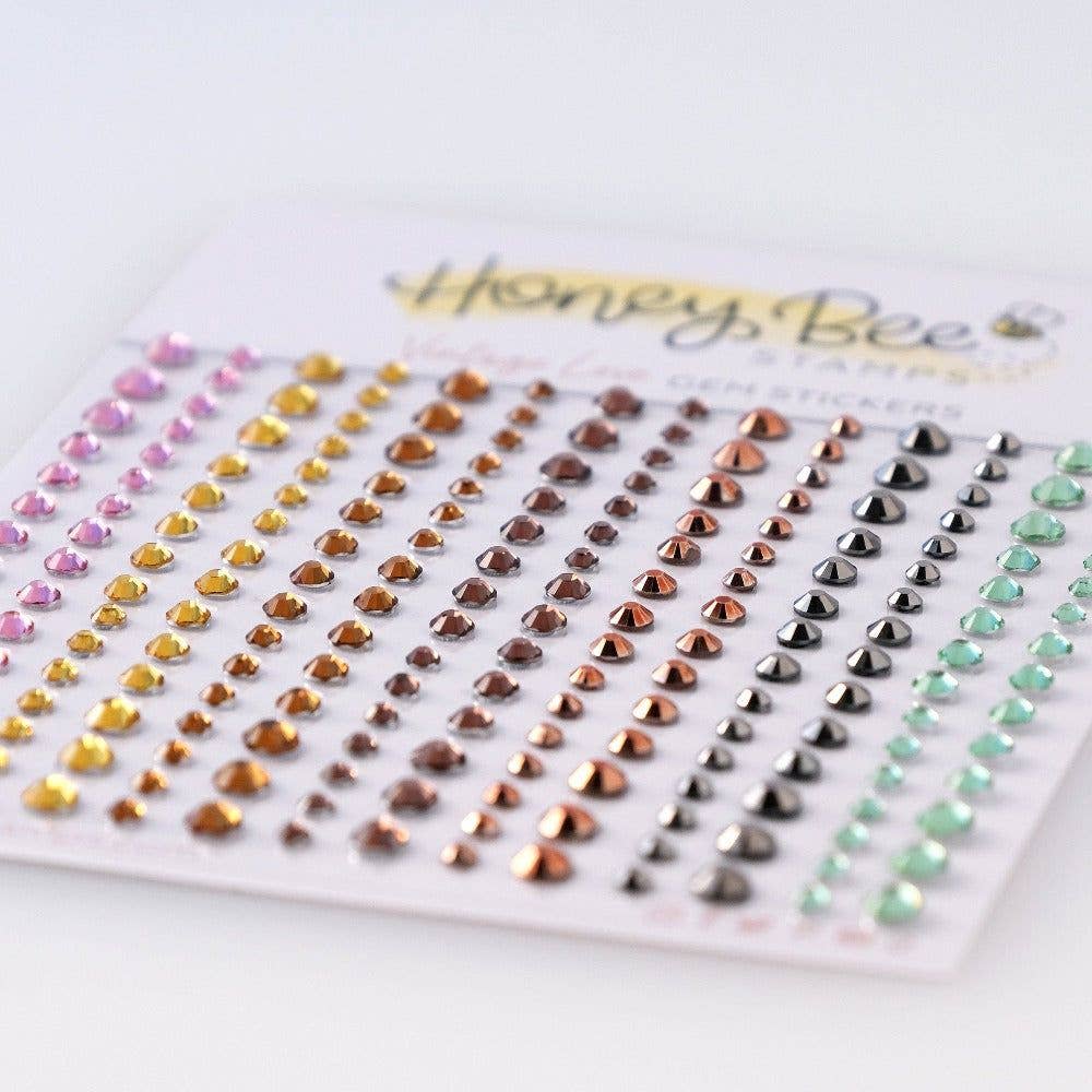 Vintage Love Adhesive Gems {Retired}