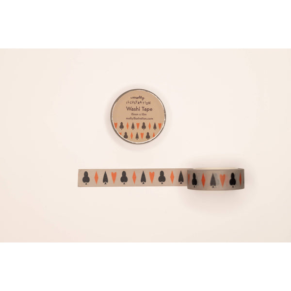 Card Suits Decorative Washi Tape