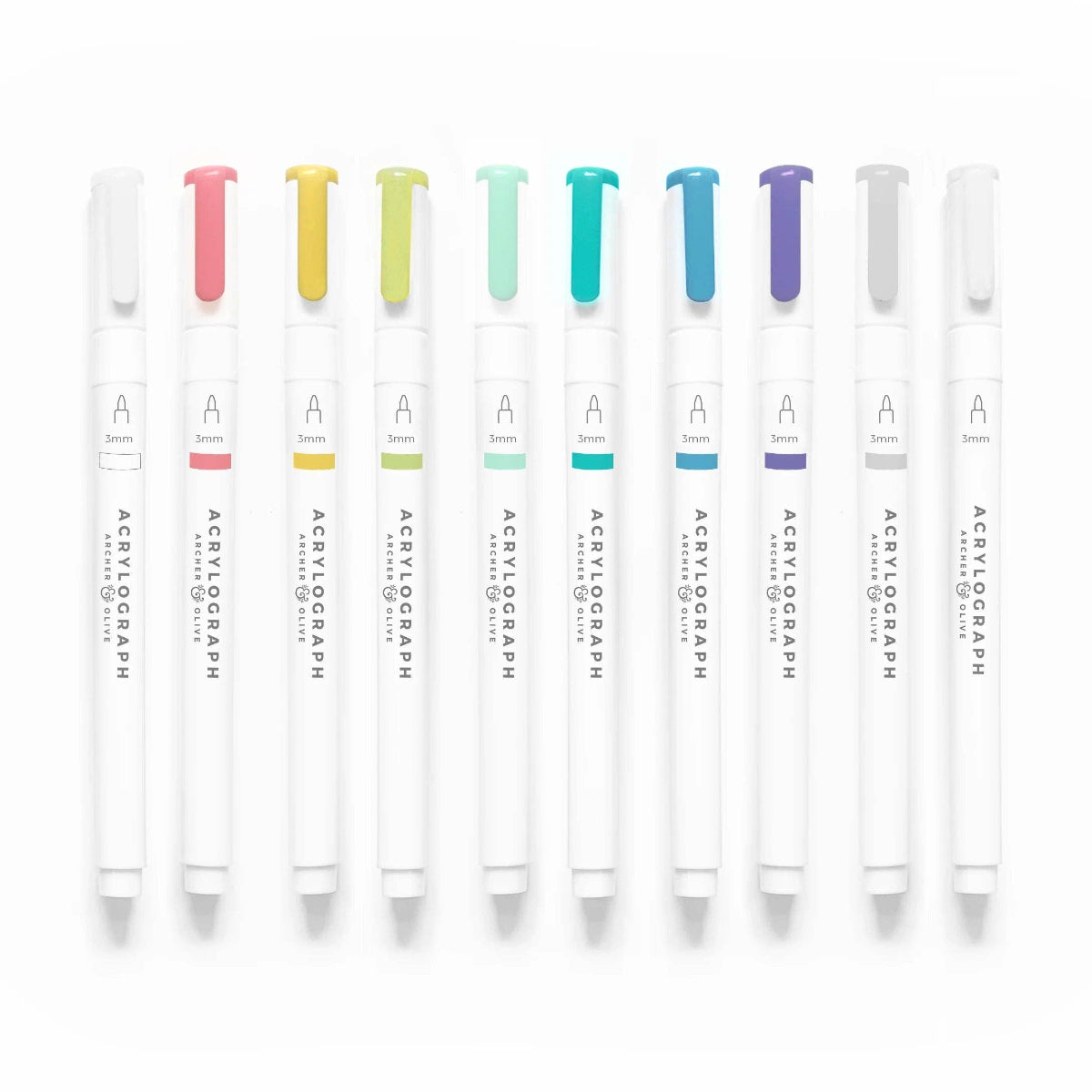 Tropical Collection 0.7mm Acrylograph Pens 10pk