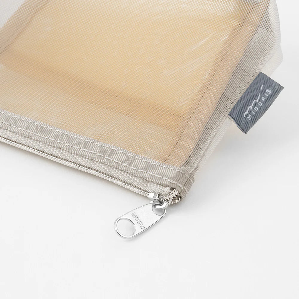 Pen & Tool Gusseted Mesh Zipper Pouch