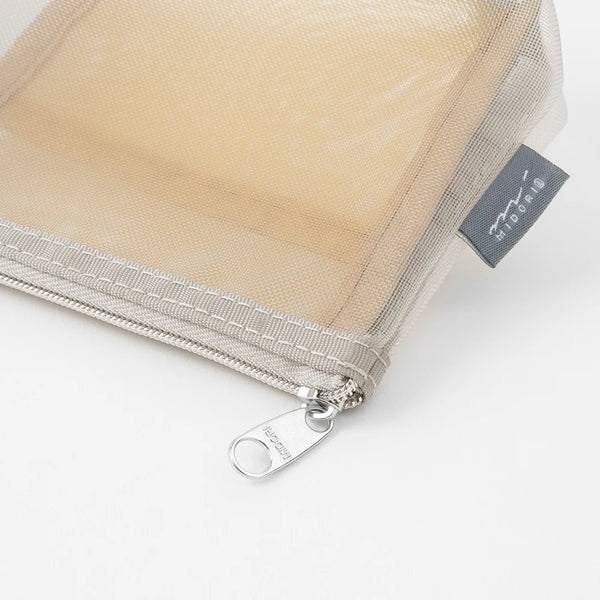 Pen & Tool Gusseted Mesh Zipper Pouch