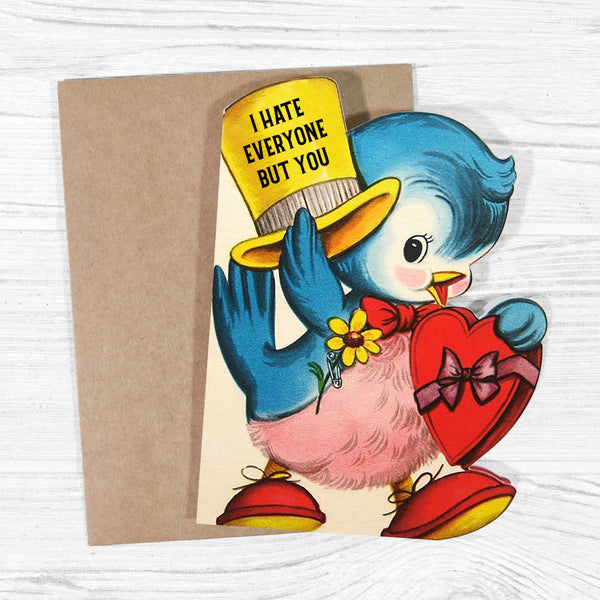 I Hate Everyone but You | Love and Friendship Card