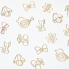 Gold Cat Paper Clips