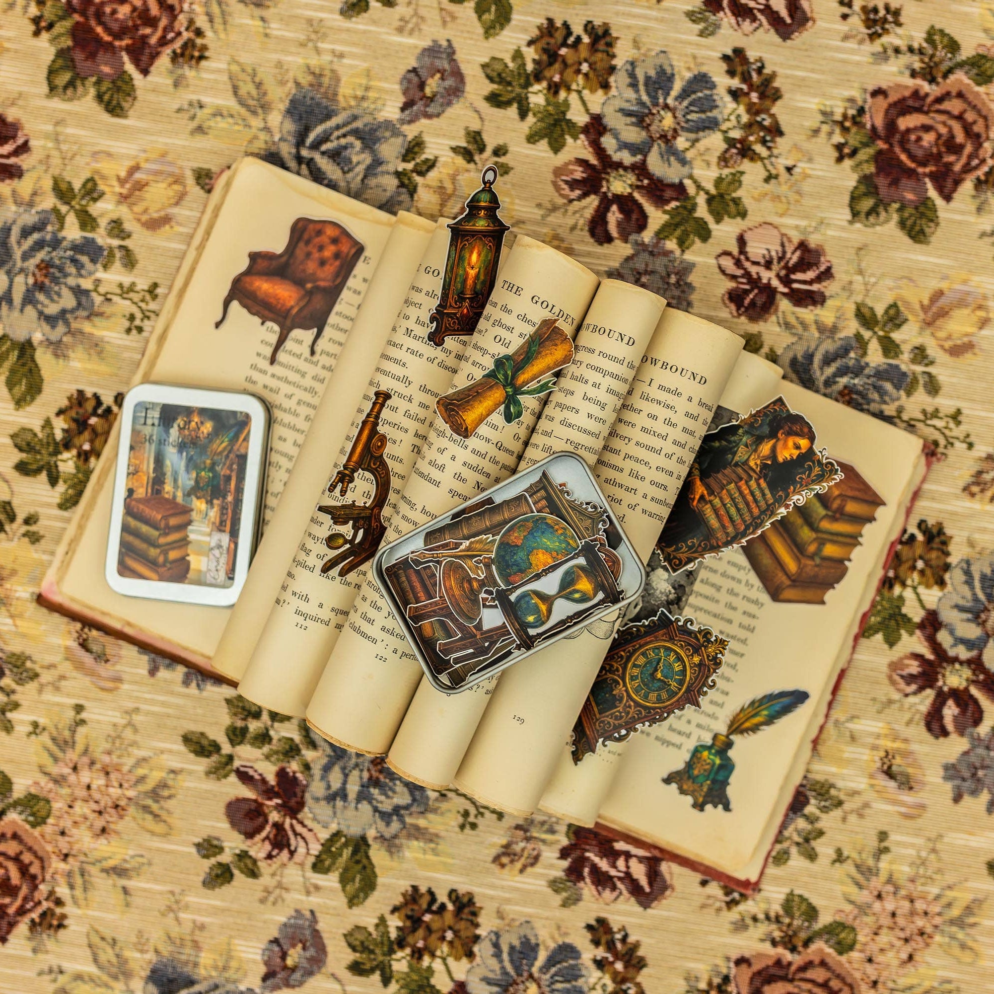 {coming soon!} Library Sticker Tin Box