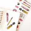 Office Supplies Clear Sticker Sheet