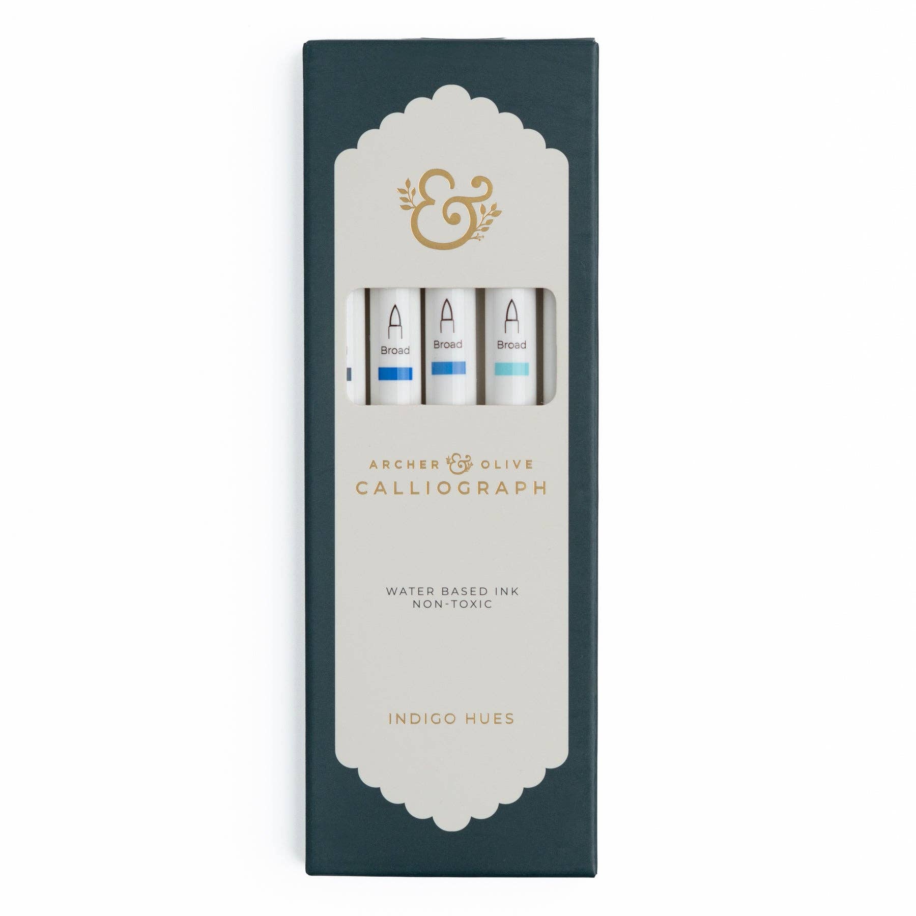 Indigo Hues 5pc Pen Sets | Acryolgraphs or Calliographs