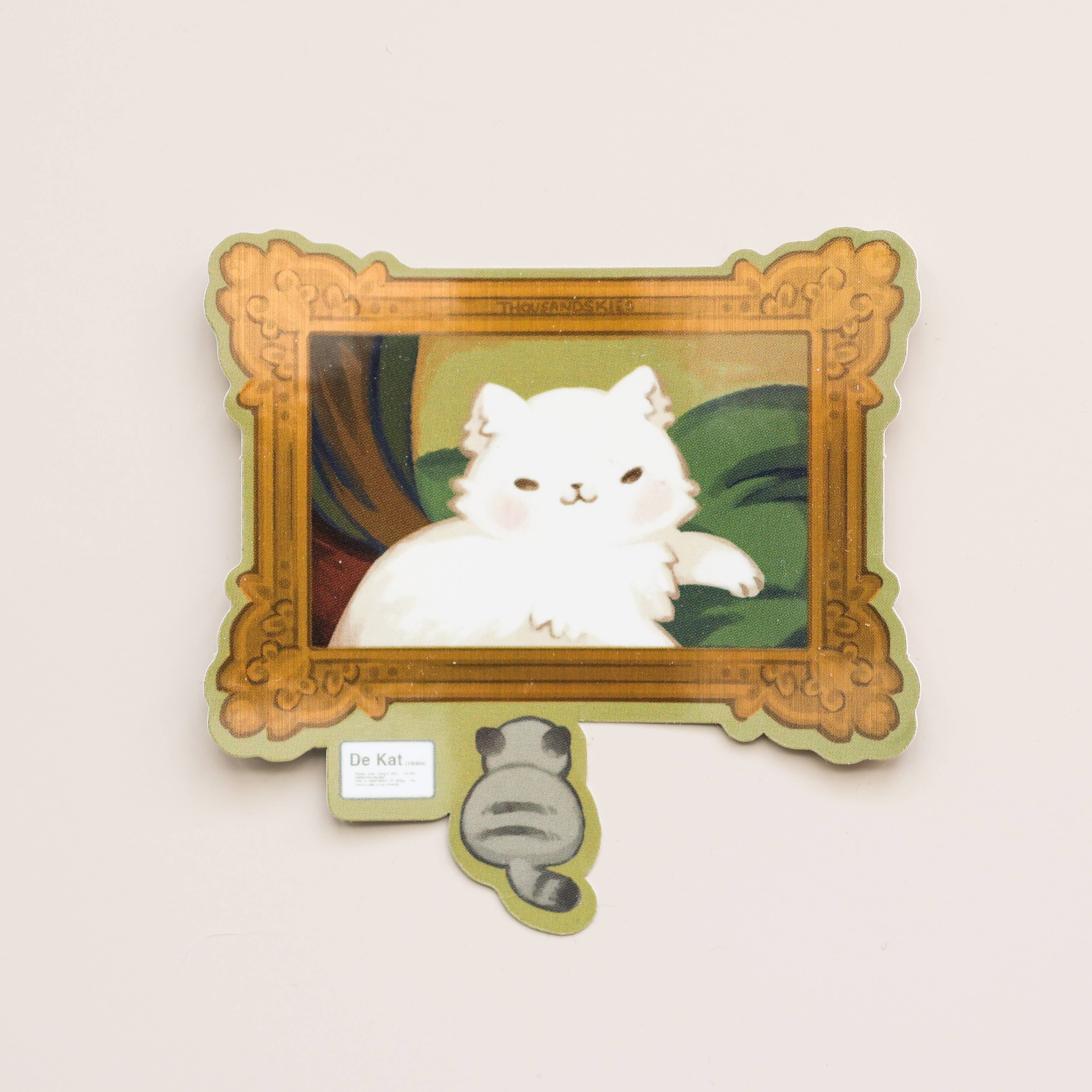 Meowster Piece Holographic Vinyl Sticker
