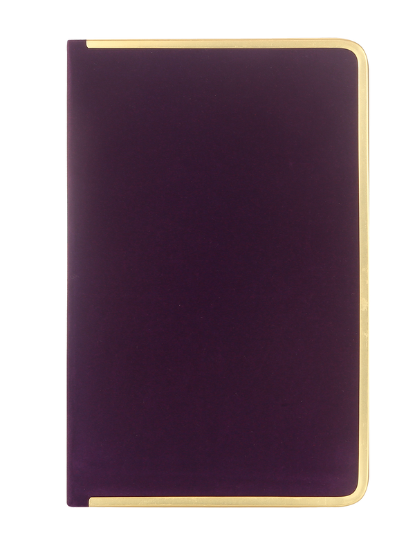 Purple Suede A6 Monaco Undated Personal Planner