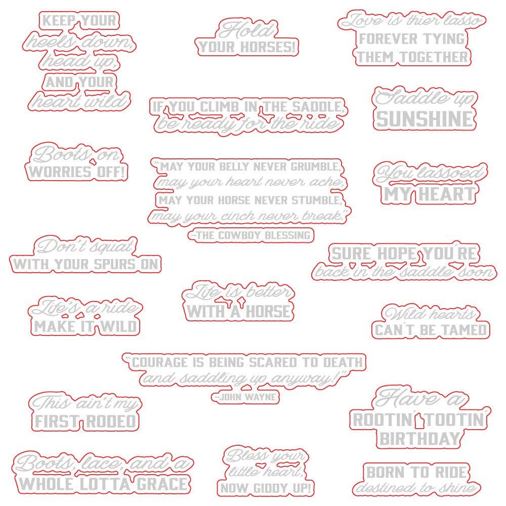 Saddle Up Coordinating Die Set