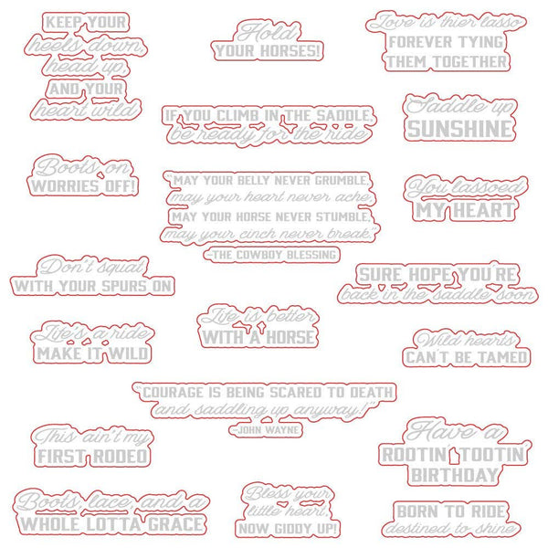 Saddle Up Coordinating Die Set