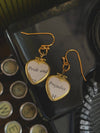 Pride & Prejudice Heart Locket Earrings