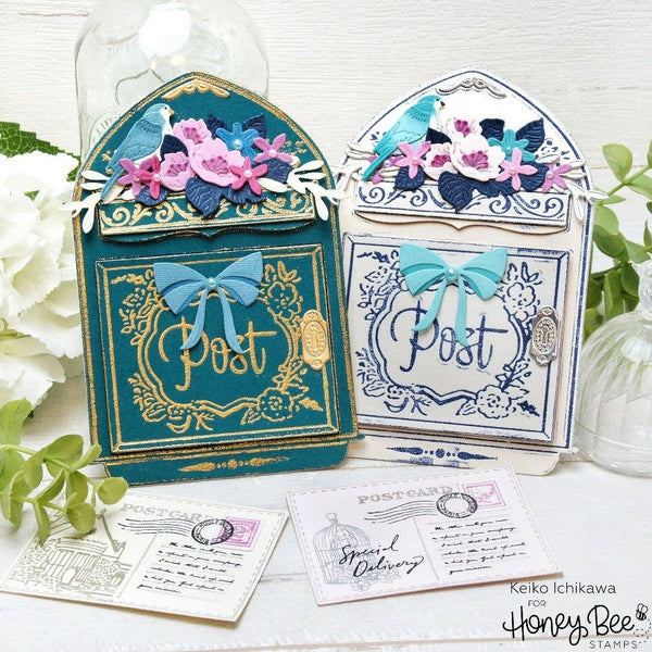 Vintage Mailbox A2 Card Die Set