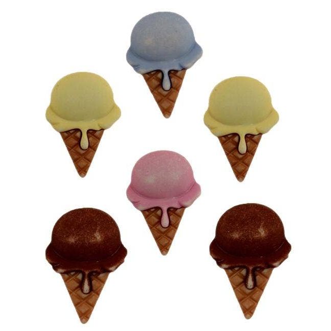 Ice Cream Cone Buttons