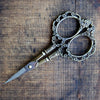 Victorian Scrollwork Antique Gold Embroidery Scissors
