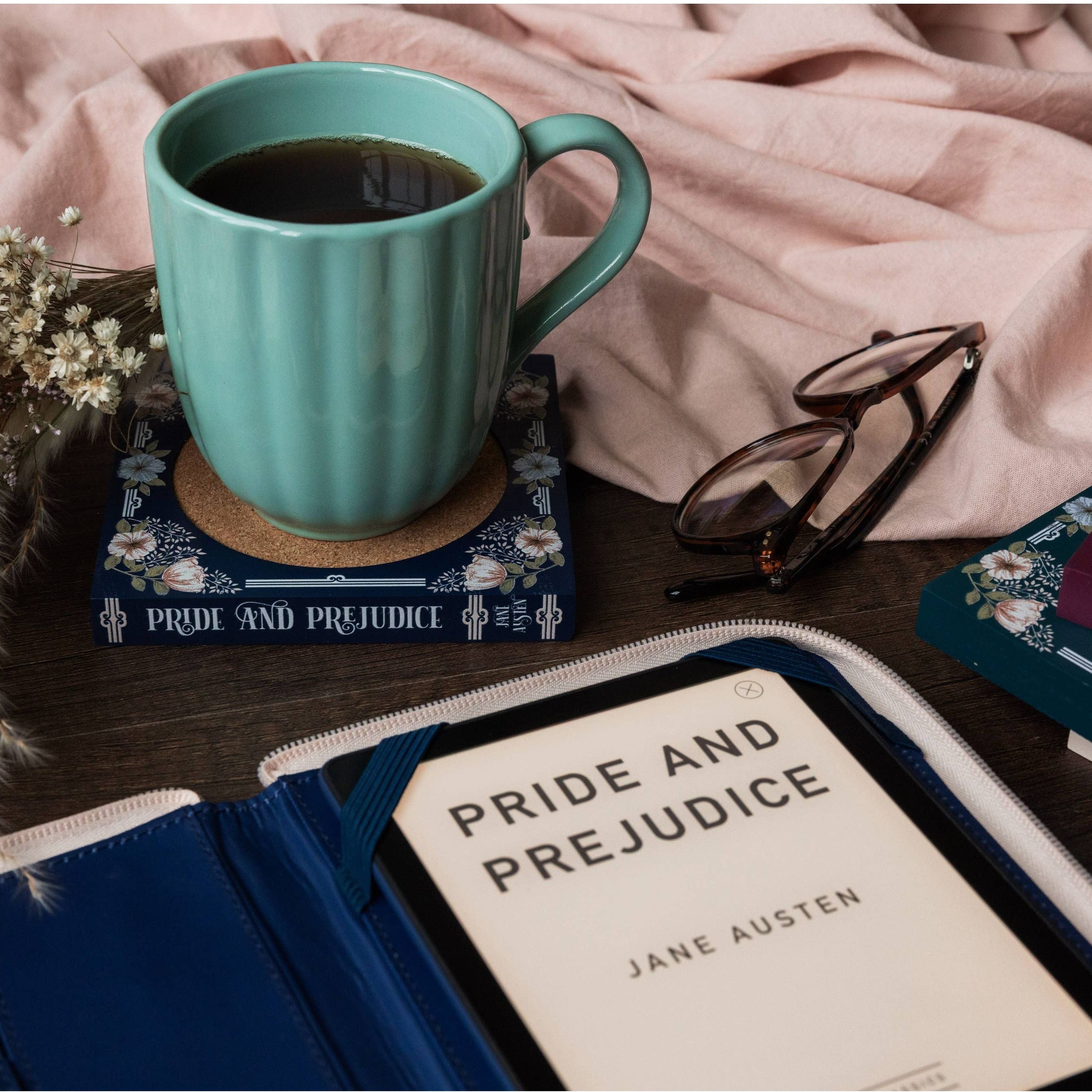 Jane Austen Book Coaster Set