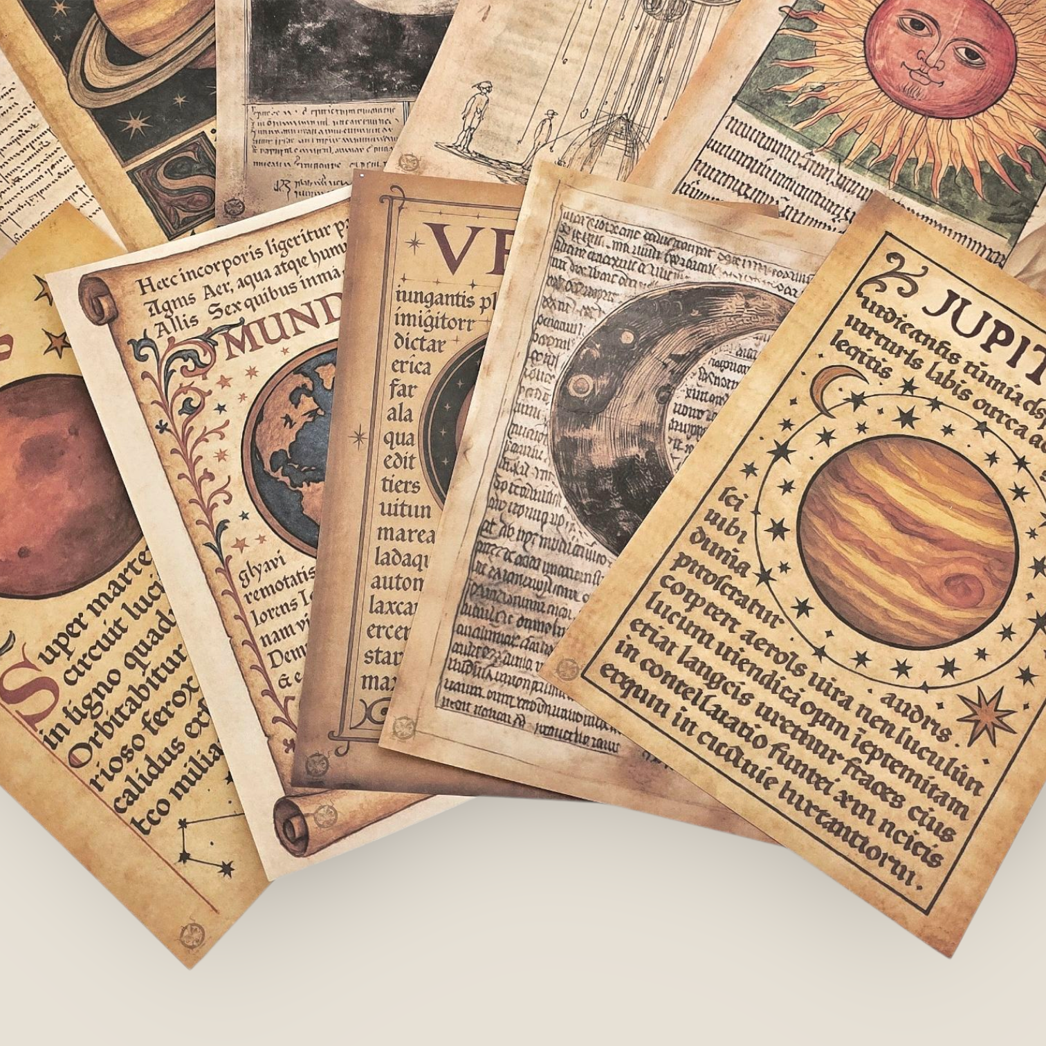 Vintage Astronomy A5 Paper Set