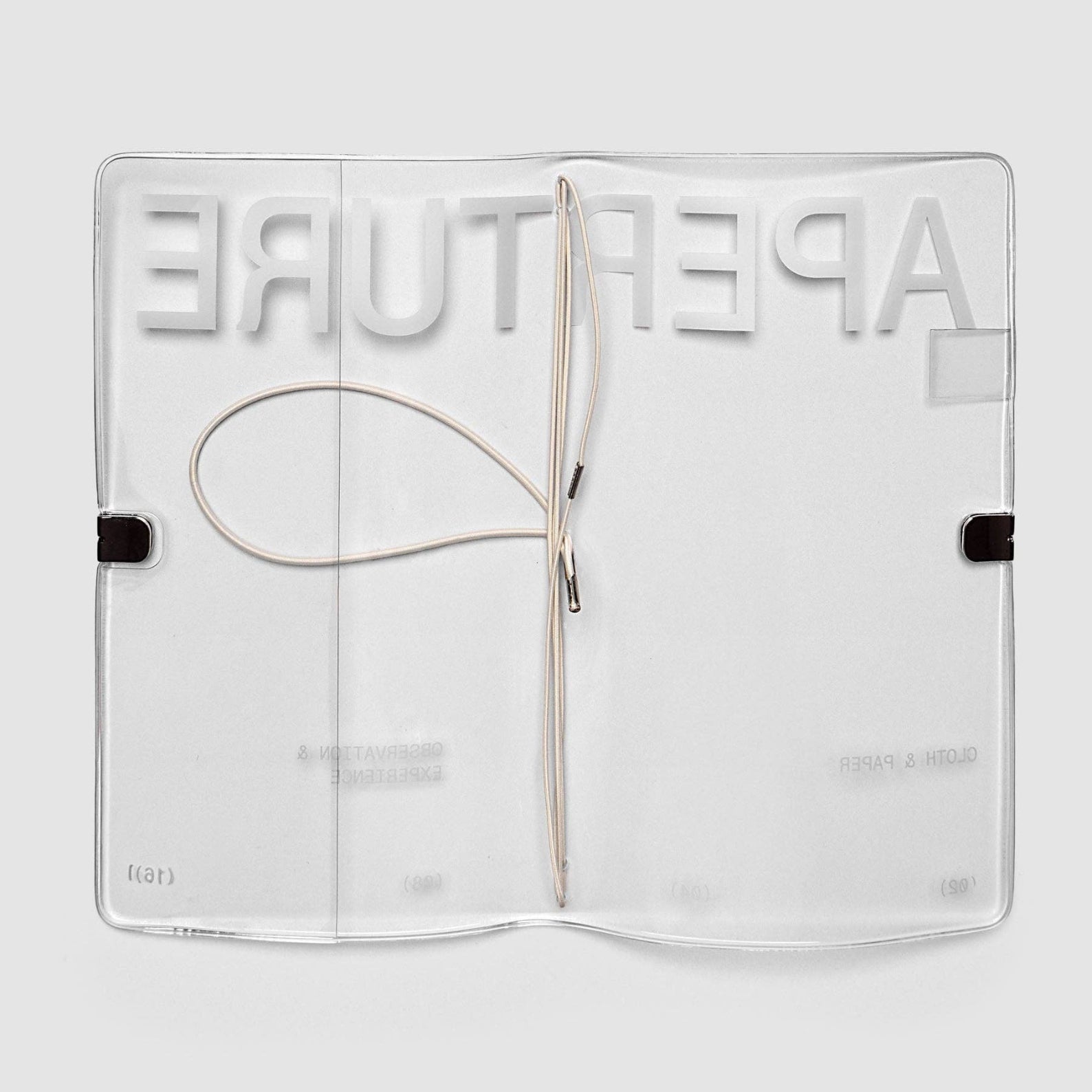 {coming soon!} Aperture Clear Vinyl Travel Notebook Cover