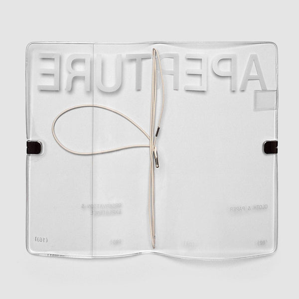 {coming soon!} Aperture Clear Vinyl Travel Notebook Cover