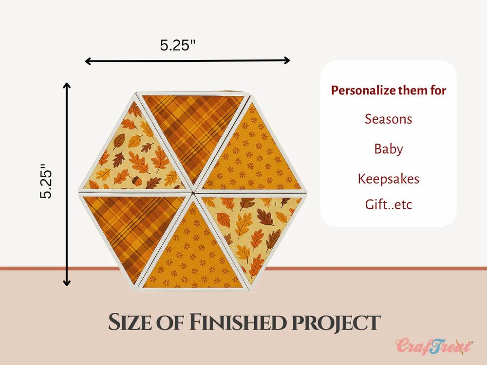Hexagon Roll-Up Blanks | White