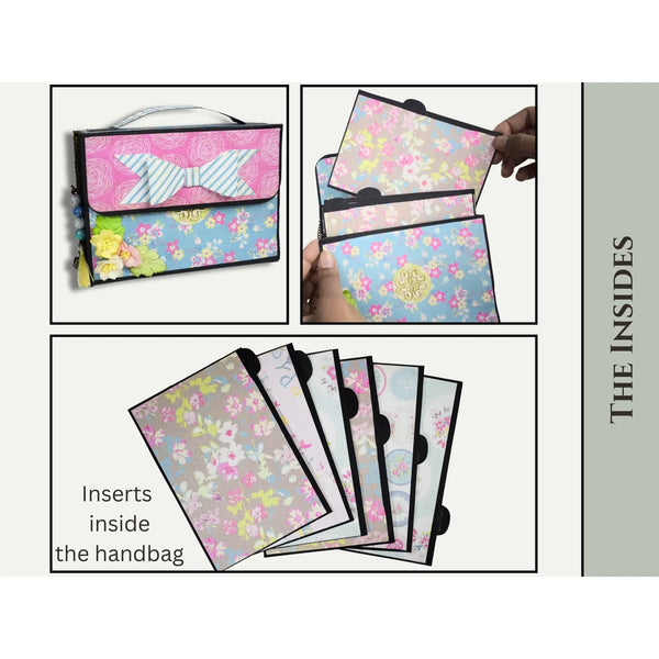 Accordion Inserts Handbag Craft Blanks | Black & Kraft