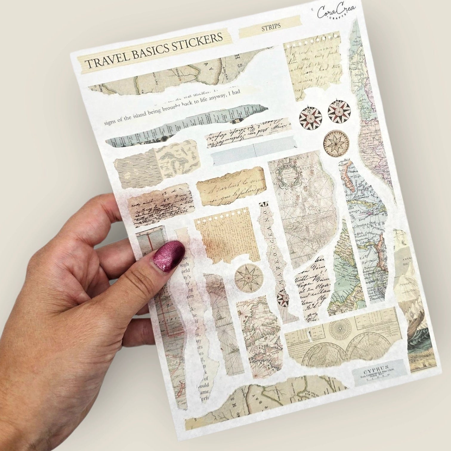Travel Strips Sticker Sheet