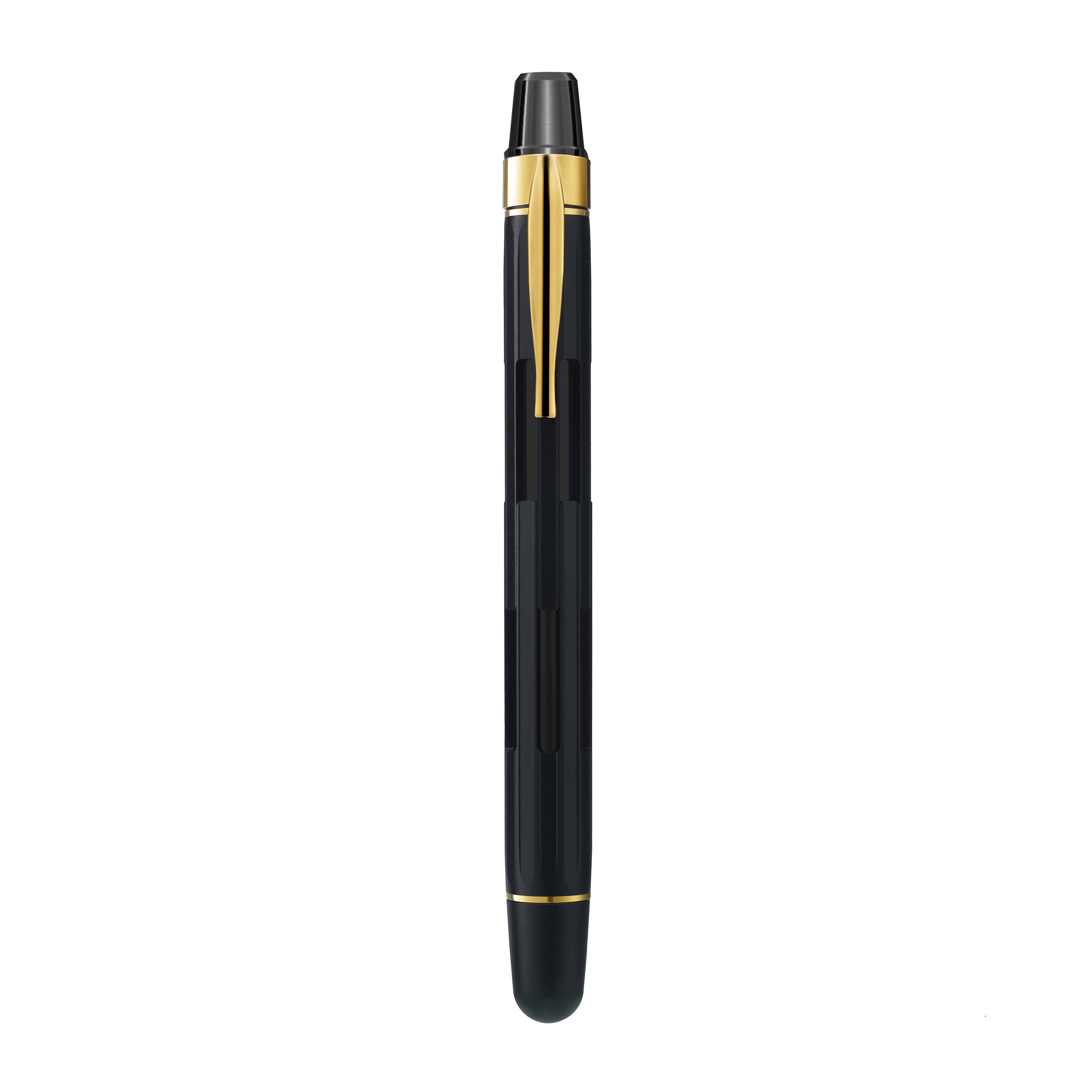Black + Gold Eclipse Retractable Fountain Pen
