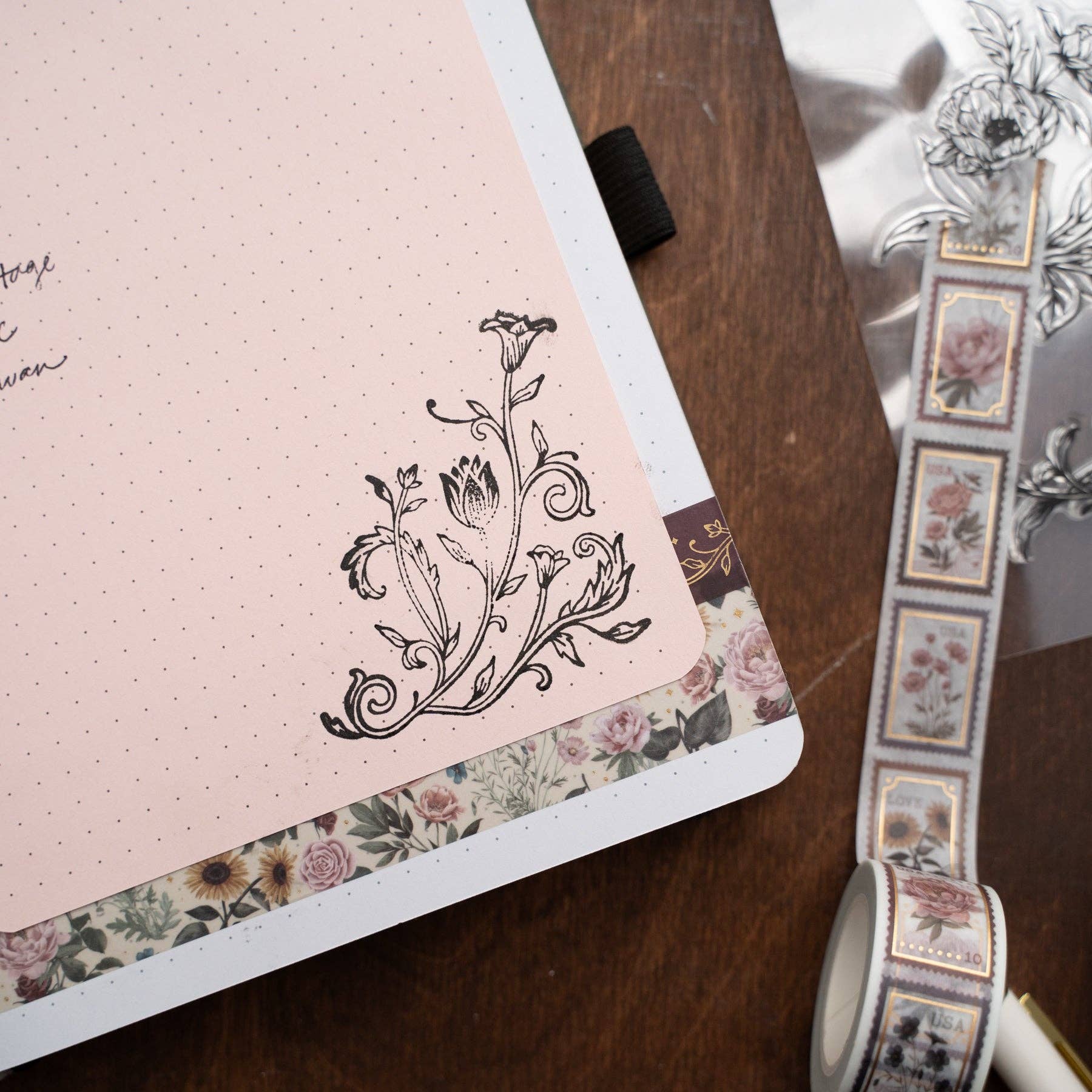 Antique Floral Washi