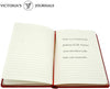 Red Antiqued Vegan Leather Journal