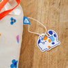 Floral Calico Drawstring Pouch Bag