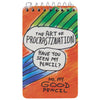 Procrastination Spiral Pocket Notepad