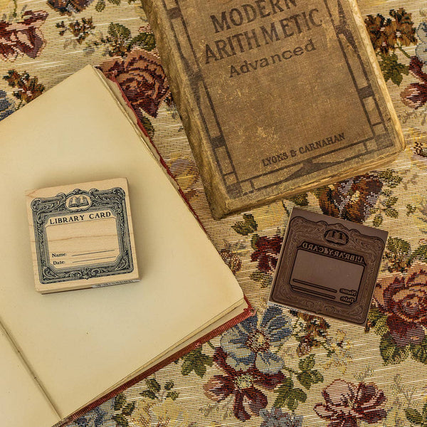{coming soon!} Library Wooden Stamp
