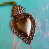 Small 4" Sacred Heart Tin Ornament