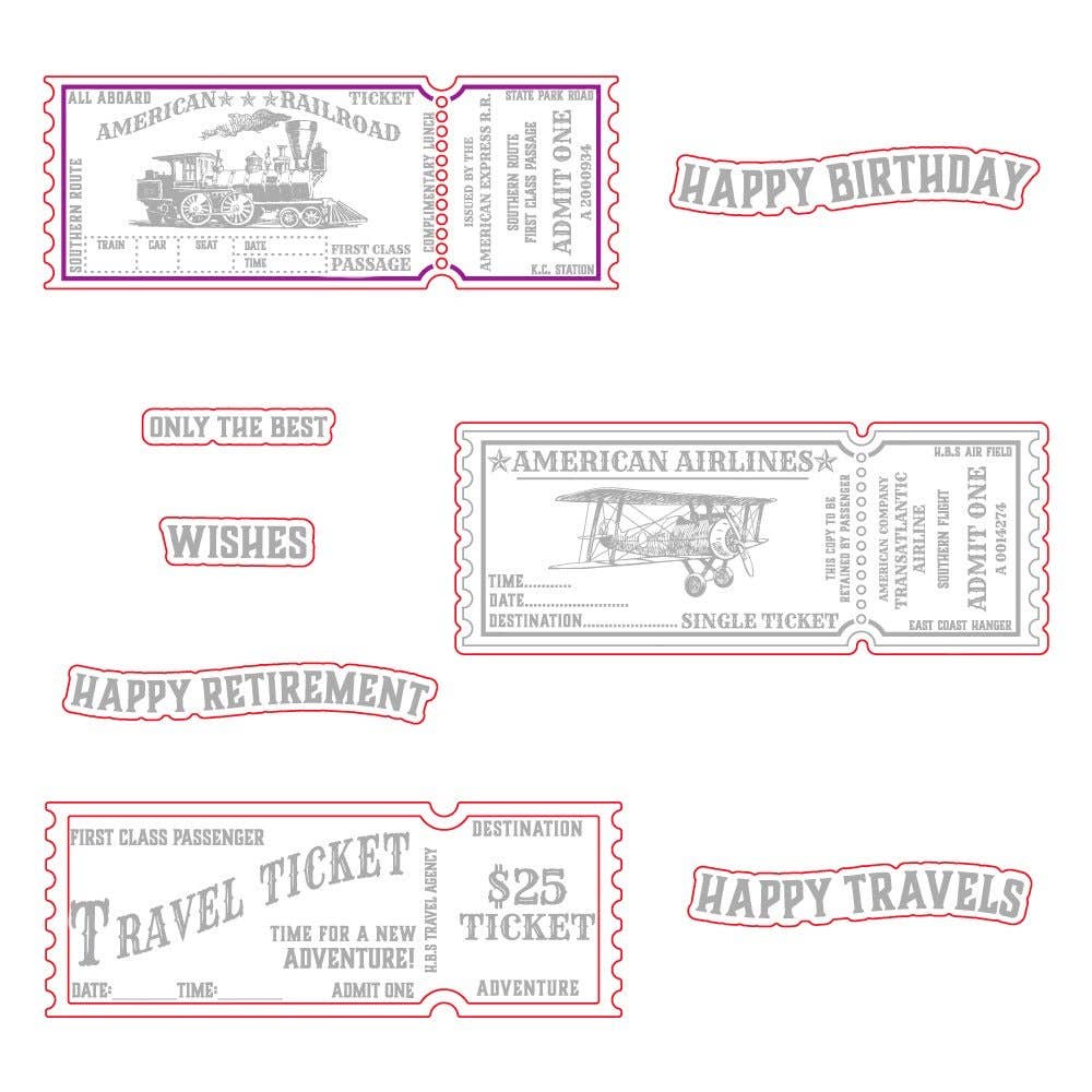 Ticket To Ride Coordinating Die Set