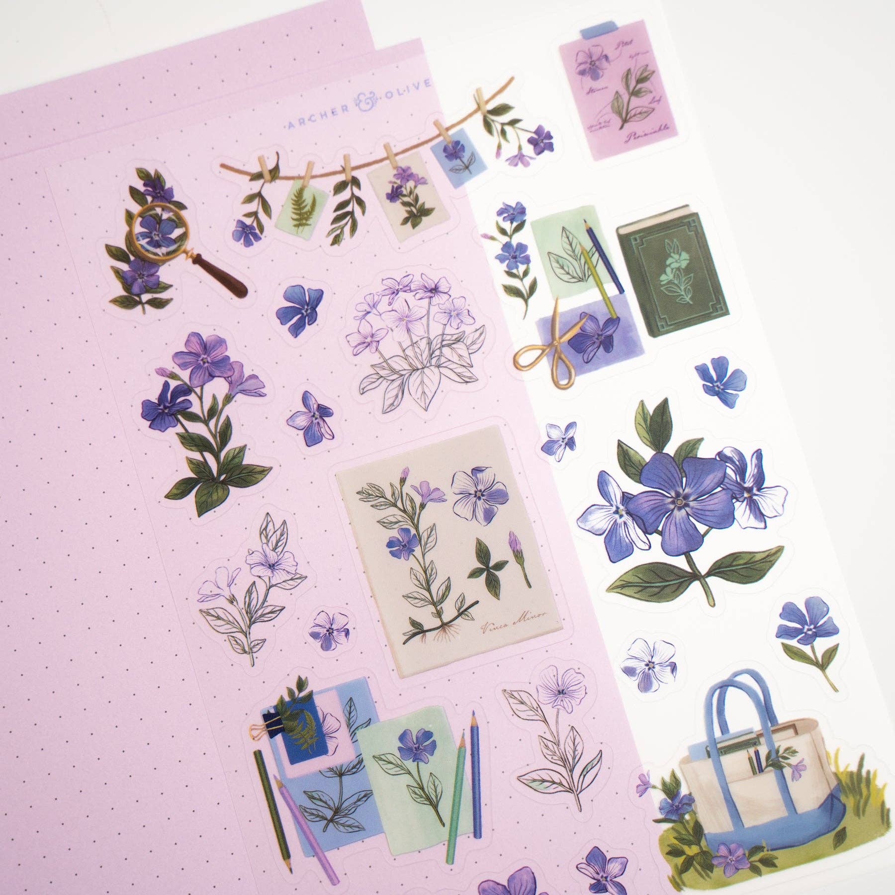 Wild Periwinkle Themed Stationery Kit