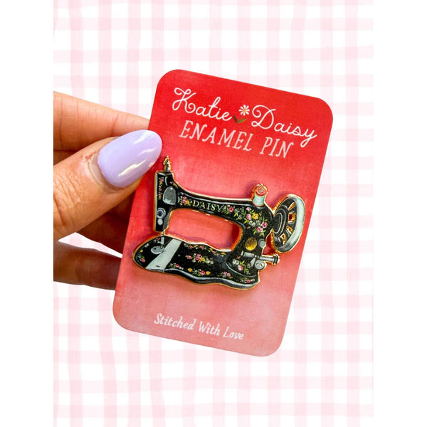 Sewing Machine Enamel Pin