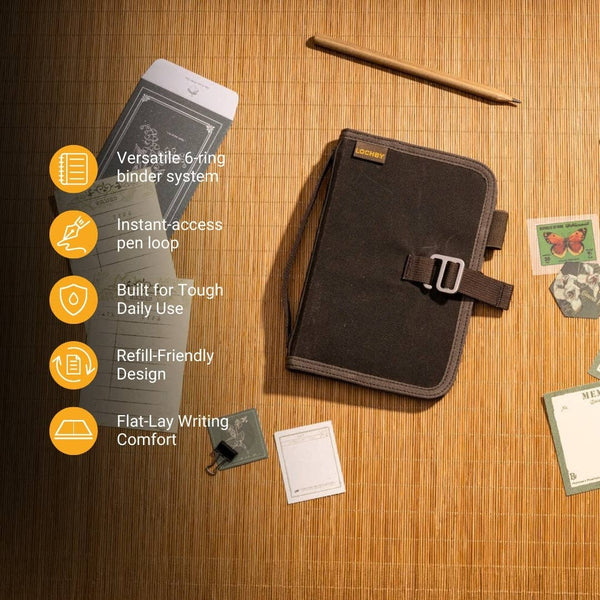Field Binder A6 6-Ring Travel Journal