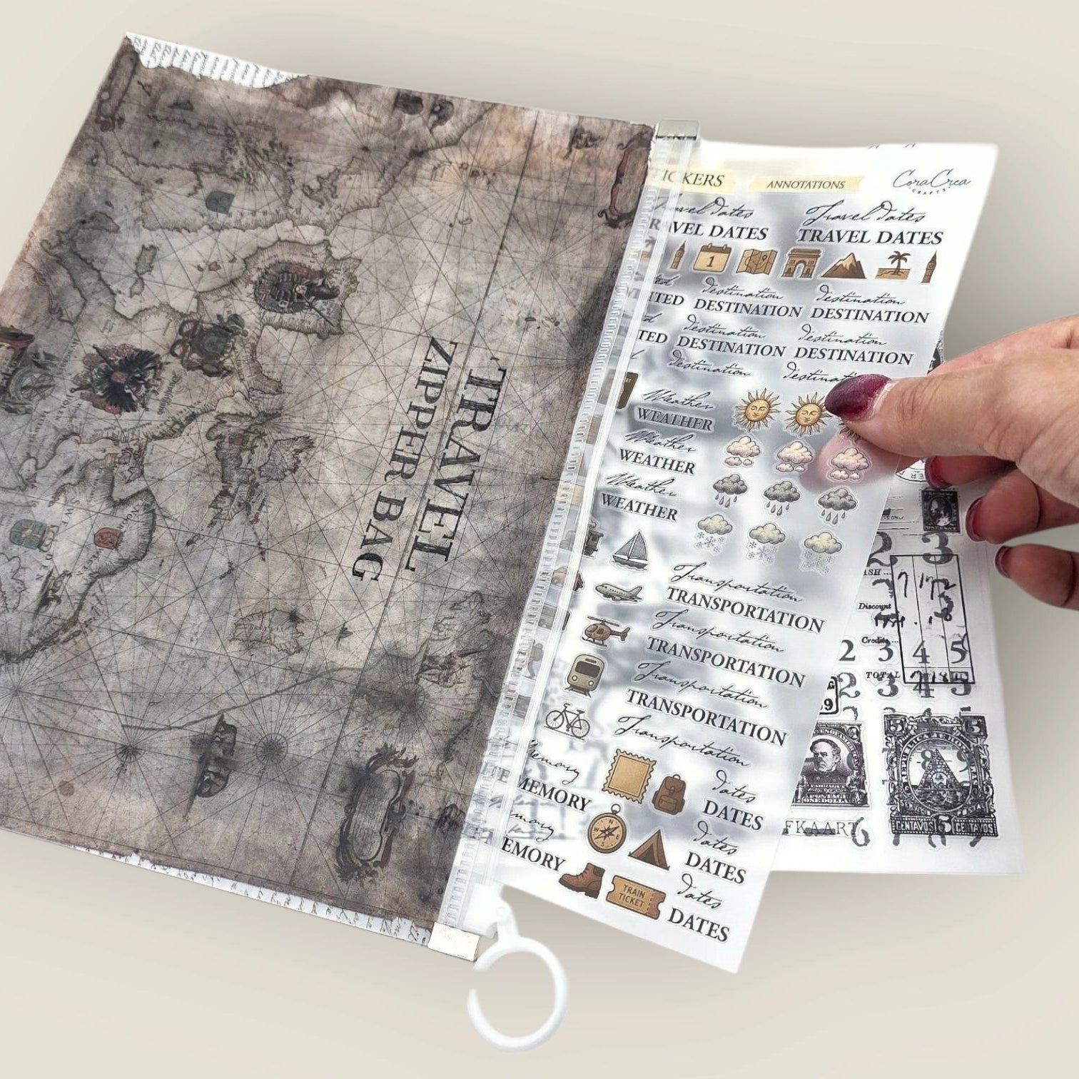 Travel Zipper Envelope