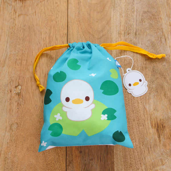A Lost Duckling Drawstring Pouch Bag