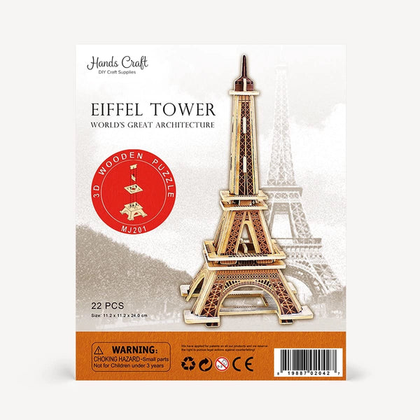 Puzzle en bois 3D Tour Eiffel