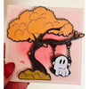 Ghost on a Swing Interactive Glitter Enamel Pin