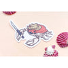Stabby Crabby Clear Vinyl Sticker