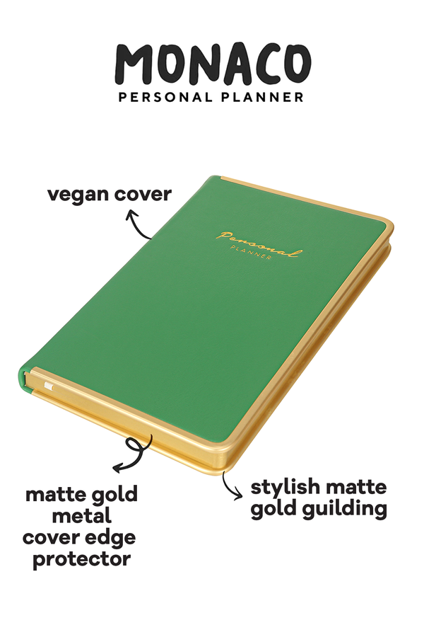 Green Monaco A6 Undated Personal Planner